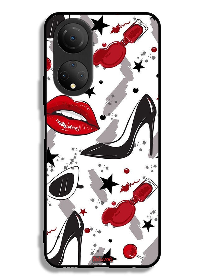 Tolwak Honor X7 Protective Case Cover Lipstick And Shoes Art - Image 2