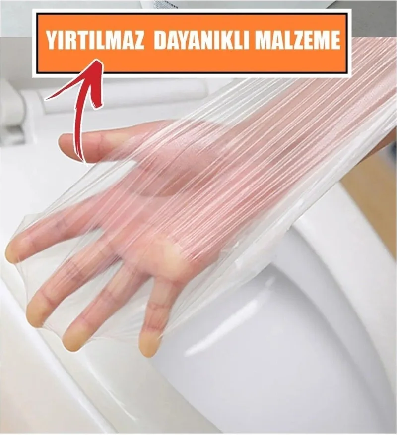 Mai̇n Shop Disposable Transparent Toilet Seat Cover (50 Pieces)