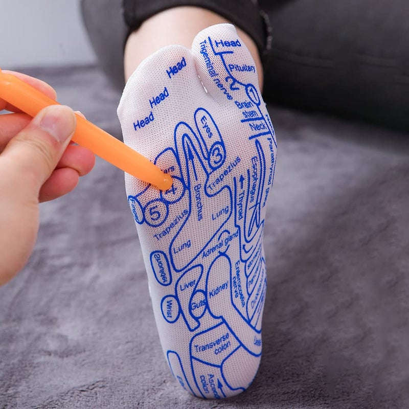 Broman Reflexology Socks with Acupressure Pen, Foot Pain Relief Remedy for Foot Massage,Men's Size - Image 5