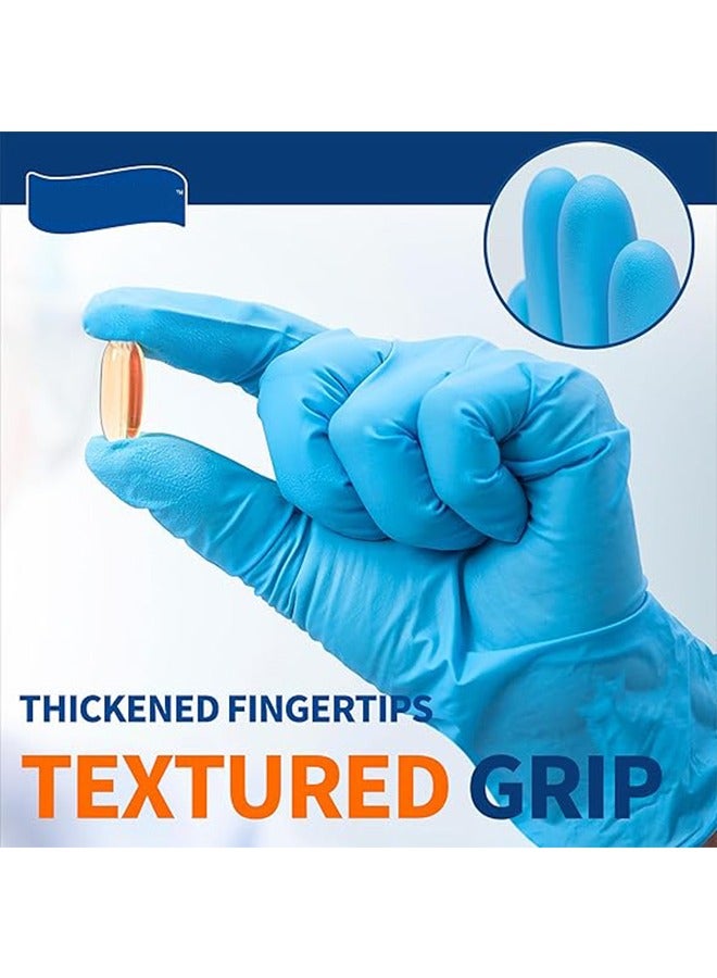 general Disposable Gloves M, Food Safe，Latex-Free and Powder-Free Clear Vinyl Gloves for Cooking, Food Prep, Household Cleaning, Exam| Medium,100 Counts, Blue - Image 5