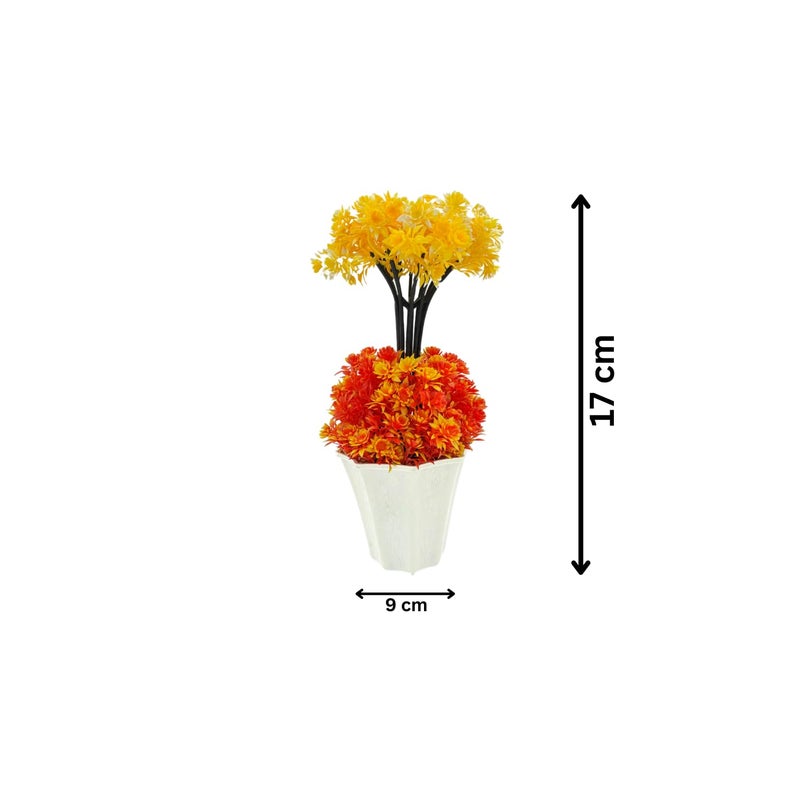 Madhav Enterprises Artificial Plants with Pot Showcase Decoration Plants Flowers Fake Plant Artificial Plants for Home Decor Office Gifting Plants Decorative Potted Plants Pack of 2 RVAP10 - Image 4