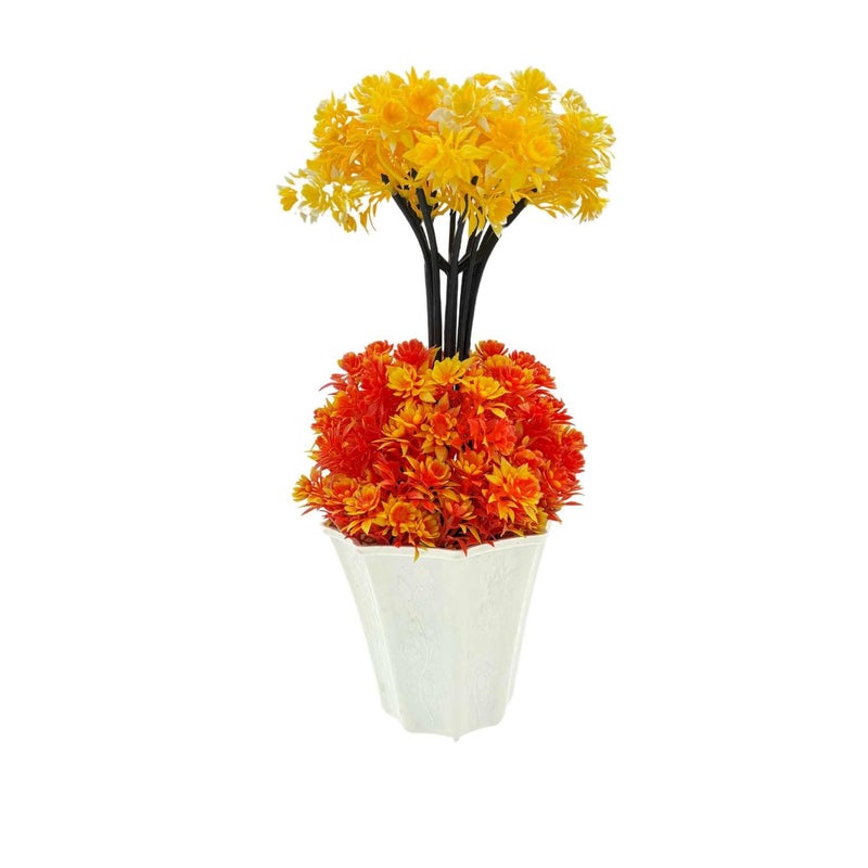 Madhav Enterprises Artificial Plants with Pot Showcase Decoration Plants Flowers Fake Plant Artificial Plants for Home Decor Office Gifting Plants Decorative Potted Plants Pack of 2 RVAP10 - Image 2