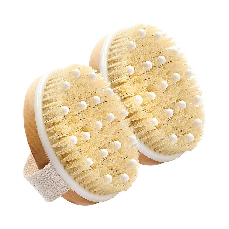BLISSBORN Dry Brushing Body Brush Exfoliating Brush Body Scrubber Wooden Shower Brush Body Exfoliator Dry Brush Bath Brush for Cellulite and Lymphatic Improve Circulation Stop Ingrown Hairs Pack Of 1 - Image 5