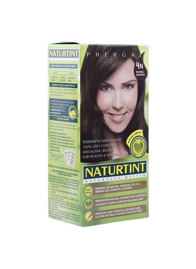 NATURTINT Natural Chestnut 4N 5.4 Oz Naturtint Hair Coloring  - Image 3