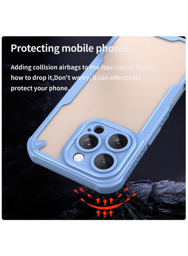 S-TOP Case For iPhone 16 Pro Max Armor Glaze PC Hybrid TPU Phone Case - Image 4