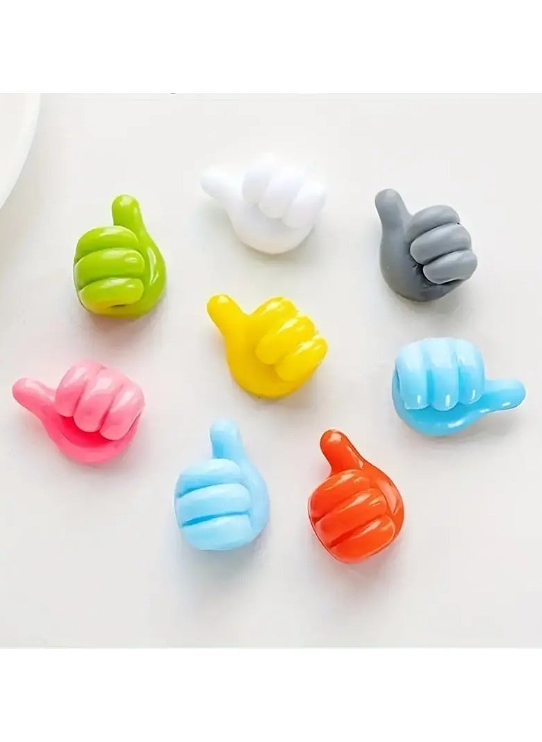 Goolsky - 20pcs Value Pack Multifunctional Thumb Wall Hooks, Creative Adhesive Thumb Cable Clip Key Hook Wall Hook For Storing Data Cables, Earphone Cables, And Keys - Image 1