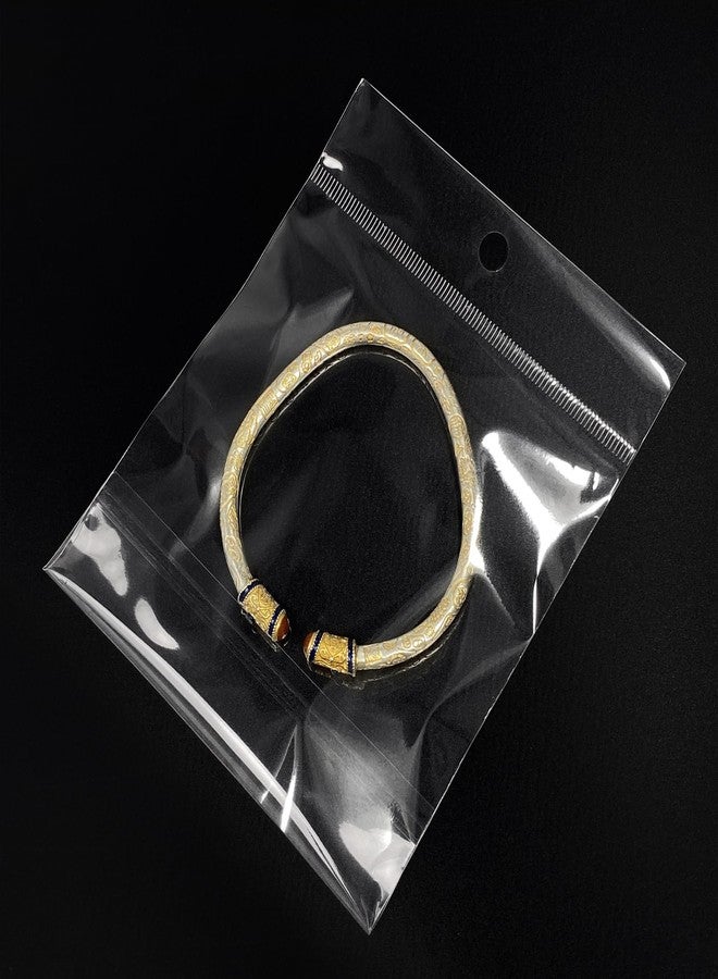 موريباك أكياس سيلوفان ذاتية الإغلاق ذاتية اللصق من مورباك، مقاس 4x4 بوصة، مزودة بفتحة تعليق، 100 قطعة، شفافة وقابلة لإعادة الإغلاق، مع رأس تعليق، مناسبة للمجوهرات والأقراط والقلائد - Image 4