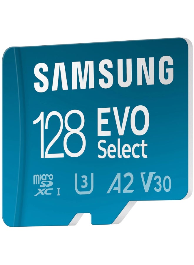 سامسونج EVO Select Micro SD-Memory-Card + Adapter, 128GB microSDXC 130MB/s Full HD & 4K UHD, UHS-I, U3, A2, V30, Expanded Storage for Android Smartphones, Tablets, Nintendo-Switch (MB-ME128KA/AM) - Image 5