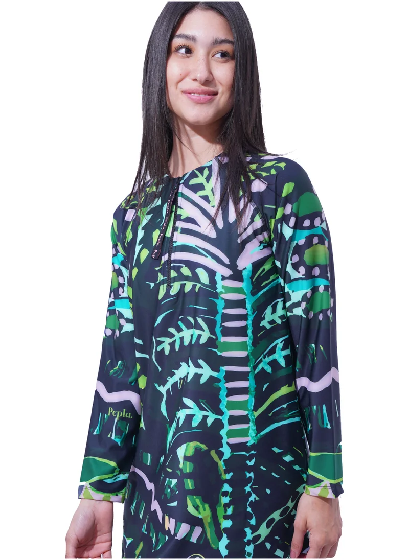 Pepla Forest Long Rashguard- Swimwear Top