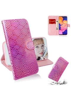 Case Cover For Galaxy A10 / M10 Solid Color Colorful Magnetic Buckle Horizontal Flip PU Leather Case with Holder & Card Slots & Wallet & Lanyard Pink