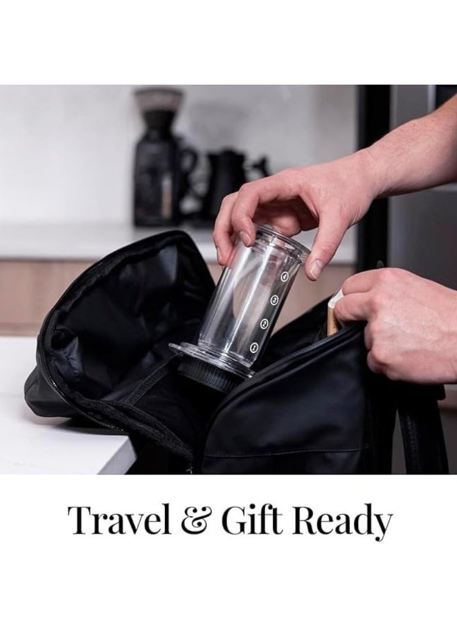 Generic - Liying CoffeePress Clear Coffee Press – 3 In 1 Brew Method Combines French Press, Pourover, Espresso, Full Bodied Coffee Without Grit or Bitterness, Portable Coffee Maker for Camping & Travel, Clear - Image 1