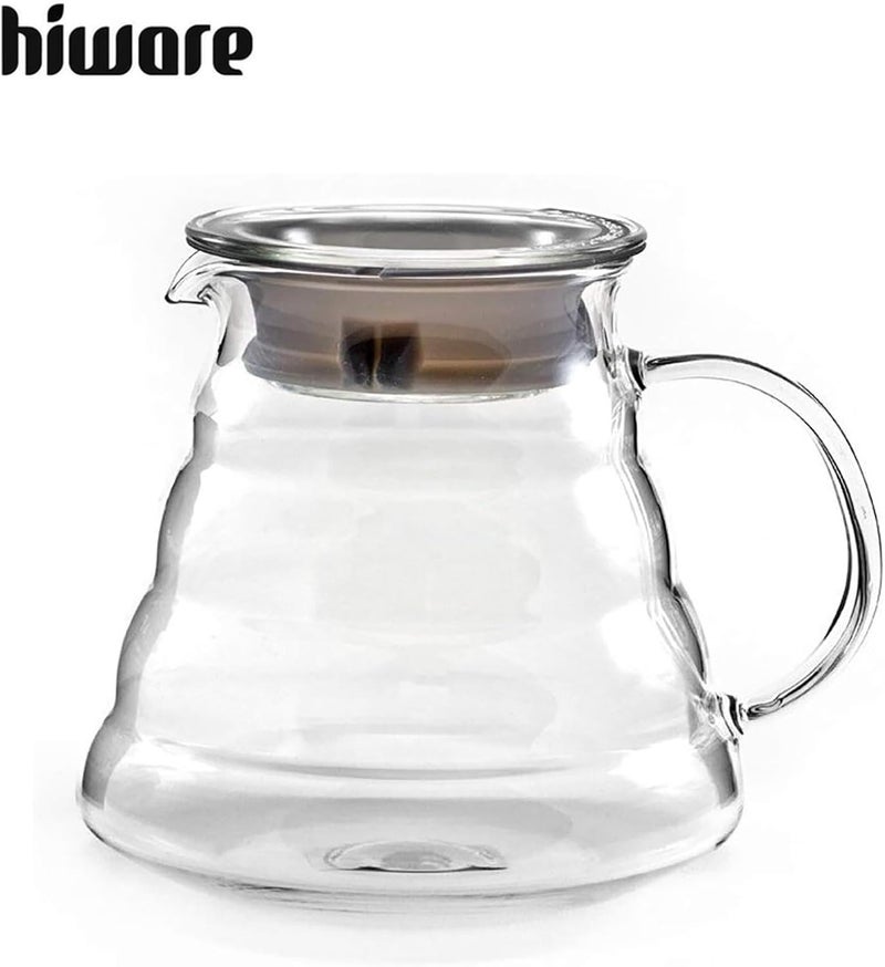 Hiware 600ml Coffee Server, Standard Glass Coffee Carafe, Coffee Pot, Clear - Image 2