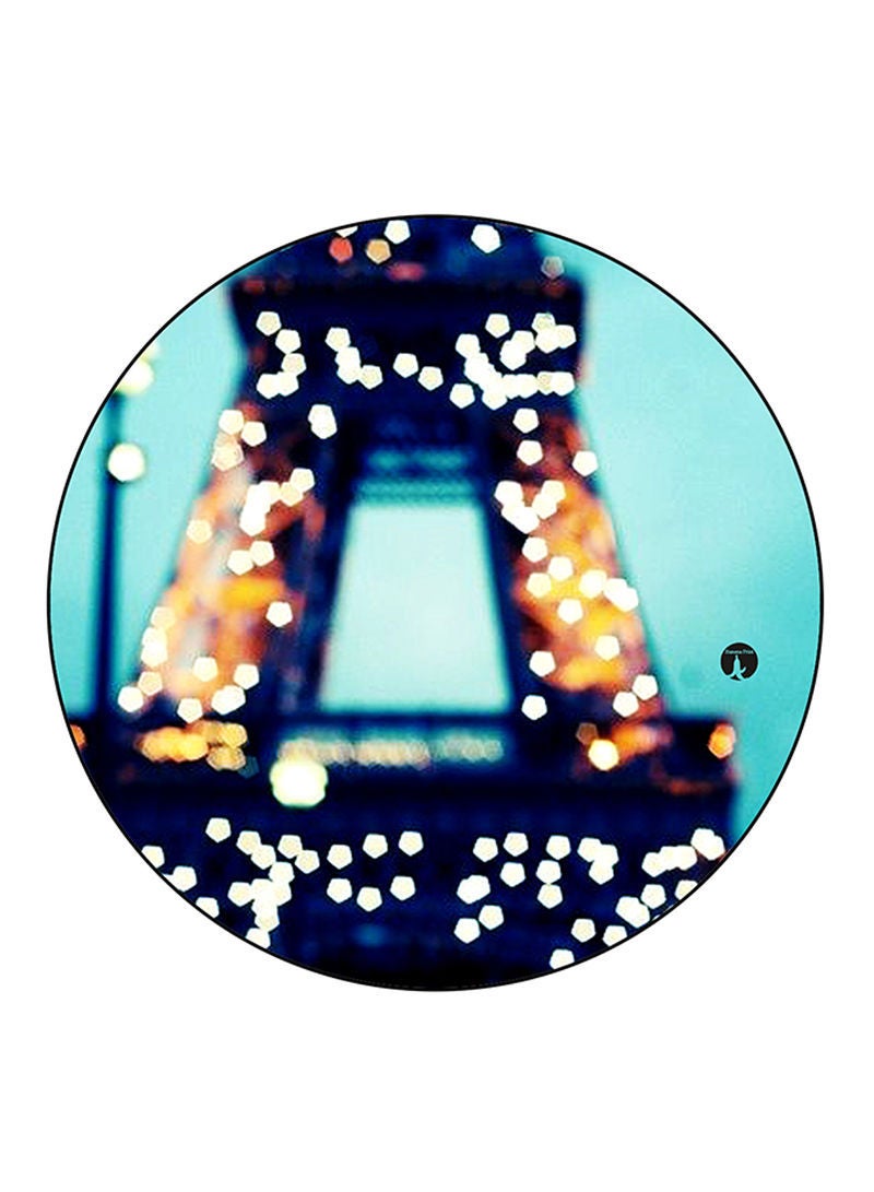 RKN The Effiel Tower Printed Round Pin Badge Multicolour - Image 2