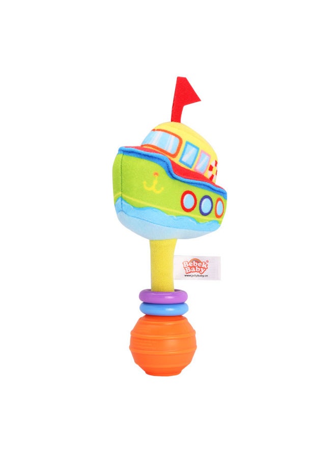 Jollybaby Lazhen 0-1 Year Old Baby Toy Newborn Baby Soothing Educational Toy Hand Rattle Bed Bell-Color:Hand Rattle-ship - Image 1
