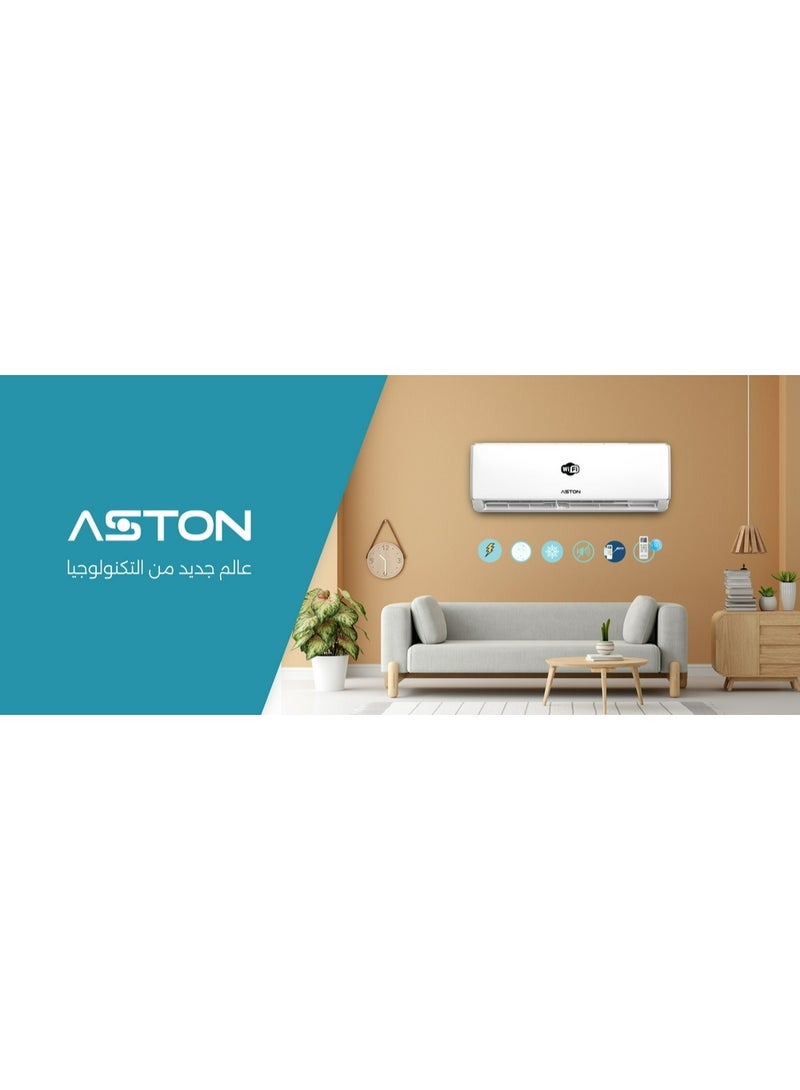 Aston Split Air Conditioner – Cooling Capacity 12,300 BTU, Heating Capacity 3.5 kW, Inverter, Wi-Fi ASSAC12TL8V - Image 2