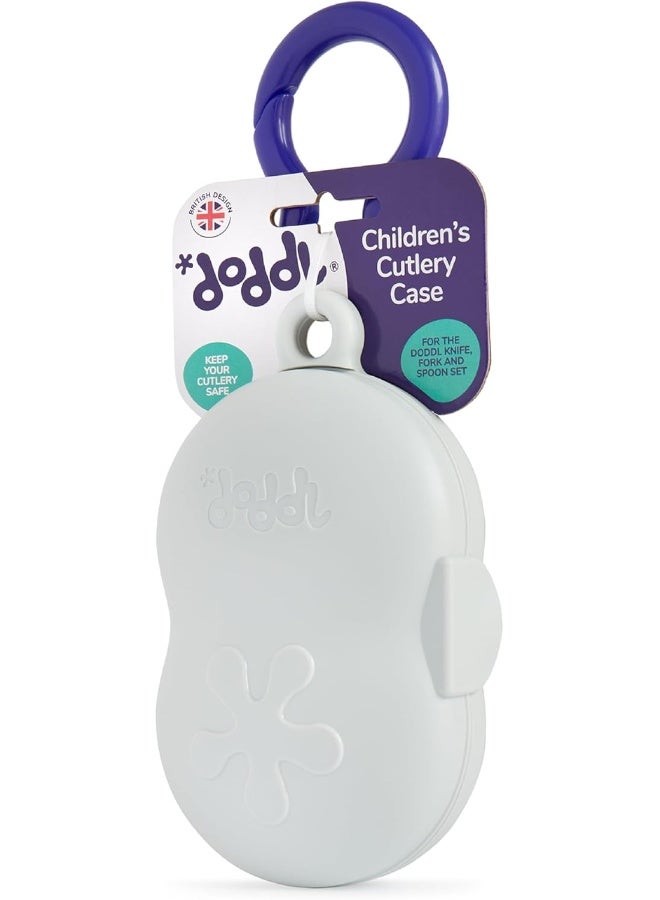 doddl Toddler Travel Utensil Case, Fits Toddler Fork, Spoon and Knife Sets, Clips to Bags & Strollers, Travel Essentials, Dishwasher Safe (Case Only) - Image 1