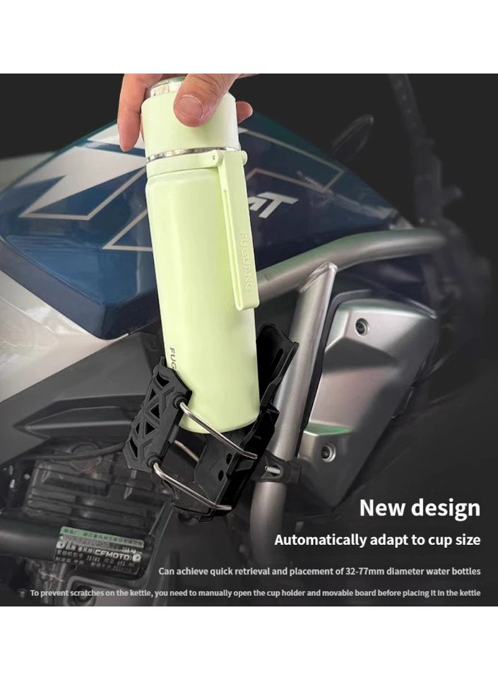 حامل أكواب للدراجات ذاتي التكيف｜تثبيت تلقائي بدون حفر｜دوران 360°｜مناسب للدراجات الهوائية والنارية والكهربائية - Image 5