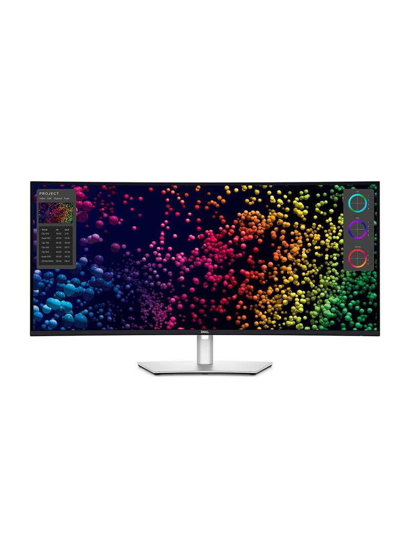 ديل U4025QW شاشة هاب منحنية UltraSharp 40 بوصة بتقنية Thunderbolt، شاشة IPS بدقة 5K WUHD بحجم 39.7 بوصة، معدل تحديث 120 هرتز، زمن استجابة 5 مللي ثانية (سريع)، انحناء 2500R، دعم 1.07 مليار لون، U4025QW - Image 2