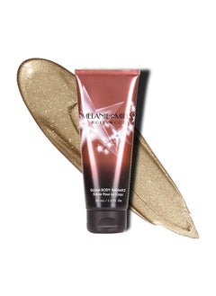Gleam Body Radiance All In One Makeup Moisturizer  Glow For Face  Body  Disco Gold Mini 1 floz