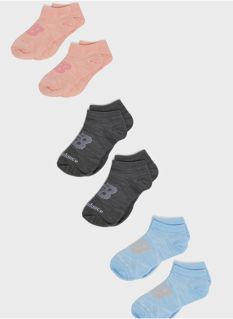 New Balance Kids 6 Pack Knitted No Show Socks