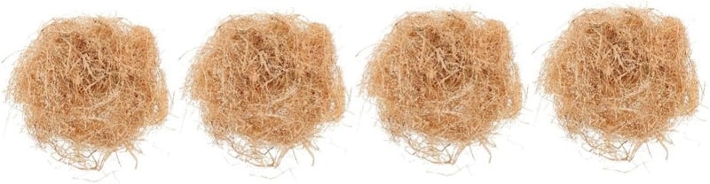 PRETYZOOM 4pcs Bird Nesting Materials for Decoration Raffia Grass Nesting Fillers for Easter Weddings and Garden Decor Lightweight and Rustic Basket Filling for Birds - Image 1