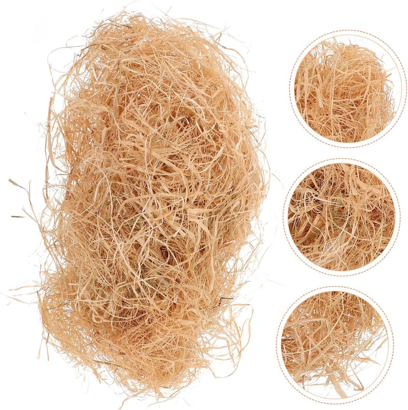 PRETYZOOM 4pcs Bird Nesting Materials for Decoration Raffia Grass Nesting Fillers for Easter Weddings and Garden Decor Lightweight and Rustic Basket Filling for Birds - Image 5