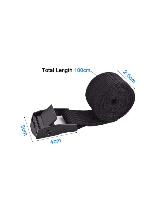 jaexest 4 Pack Heavy Duty Tie Down Straps with Adjustable Cam Buckle – Lashing Straps for Motorcycle, Cargo, Truck, Trailer & Luggage – Securing Straps for Transport - Image 2