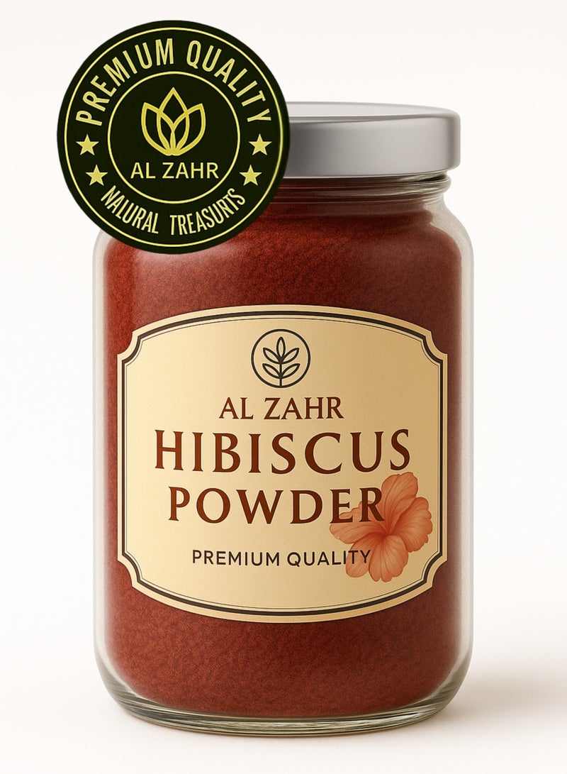 Zahr Premium Hibiscus Powder – 100% Pure & Natural Dried Hibiscus Flower Powder | Herbal Garden Use, Soil Enrichment, Organic Plant Booster, Compost Additive - Image 2