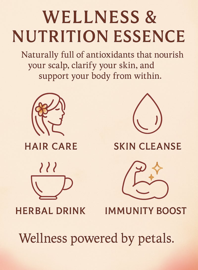 Zahr Premium Hibiscus Powder – 100% Pure & Natural Dried Hibiscus Flower Powder | Herbal Garden Use, Soil Enrichment, Organic Plant Booster, Compost Additive - Image 3