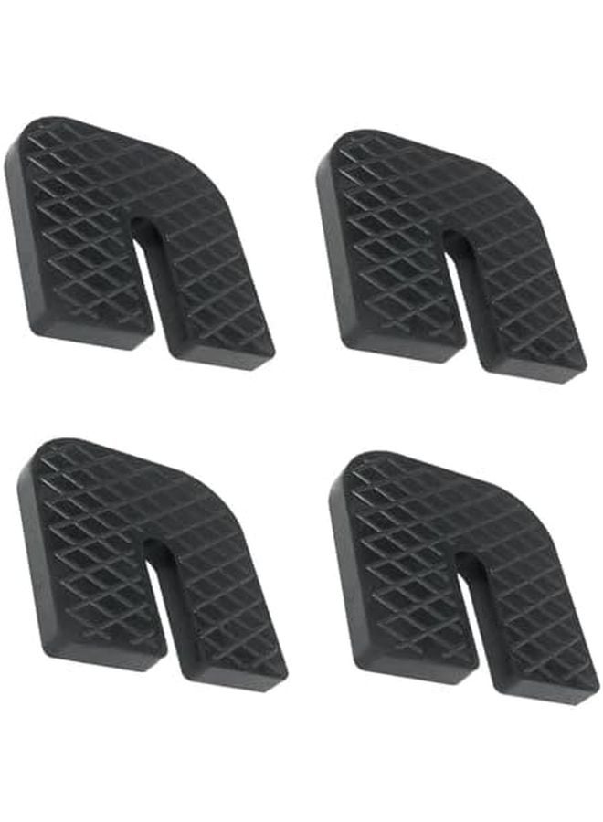 4 Pcs Black Rubber U Shape AC Shock Pads 2.68 x 2.72in For Split System Heat Pump Condenser - Image 2