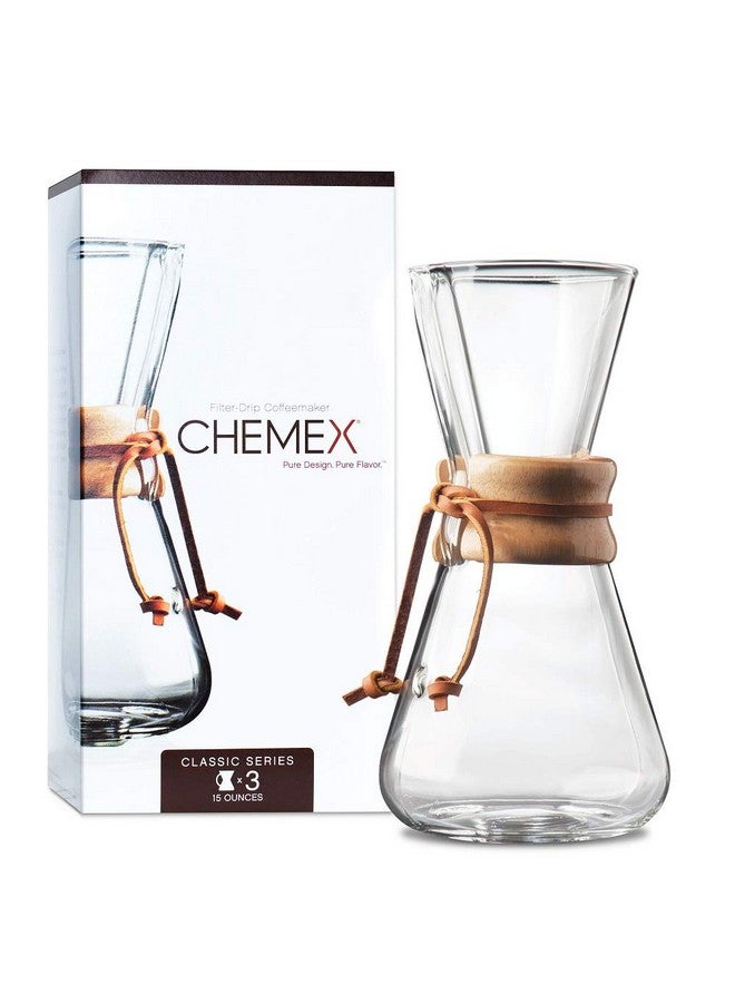 Chemex Pour-Over Glass Coffeemaker - Classic Series - 3-Cup - Exclusive Packaging - Image 2