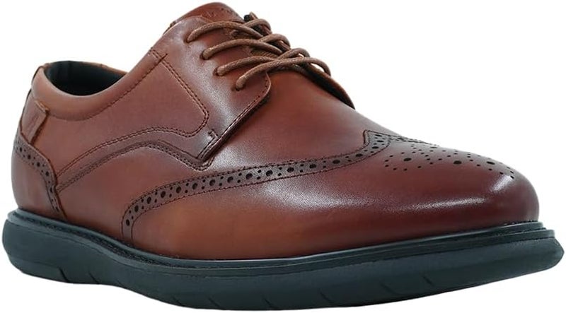 Hush Puppies أحذية جلدية بنية مزودة بأربطة - Image 1