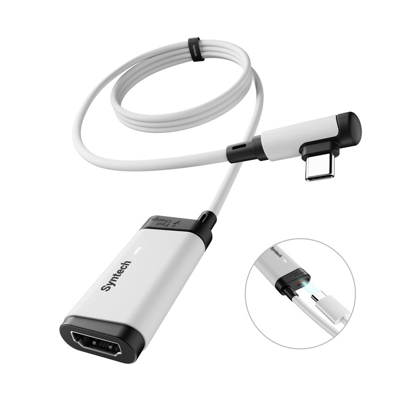 Syntech 2K@30Hz Video Capture Card with 100W PD Charging 5FT Compatible with Quest 3S/3/2, Made for Meta, 4K Input HDMI Female to USB-C Capture Card for Stream VR Game Recording for Switch, PS5, iPad - Image 1