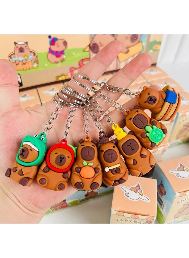 Tide Play Kapibala Capybara Doll Pendant Blind Box 2025 Internet Celebrant Student Exquisite Keychain Toy-Colour:A Small Box Of My Little Pony Blind Box (photographed In Multiples Of 24) - Image 3