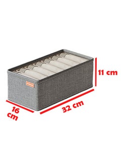 ZCM-HAPPY 2 Pieces of Multifunctional Storage Boxes, Small 7 Grid For Socks and Underwear Organizer, Versatile Drawer Partition for Home Wardrobe and Dormitory  - Image 2