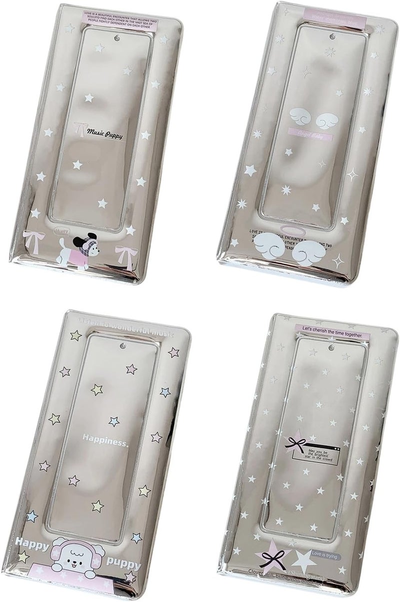 4 Compartment Card Holder Scrapbook for Long Photos Ticket Storage Travelers Card Album - Image 4