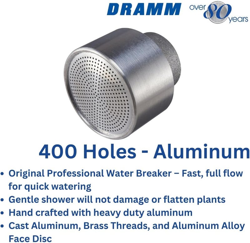 Dramm 12342 400DC Professional Water Breaker Nozzle in Metallic Aluminum - Image 4