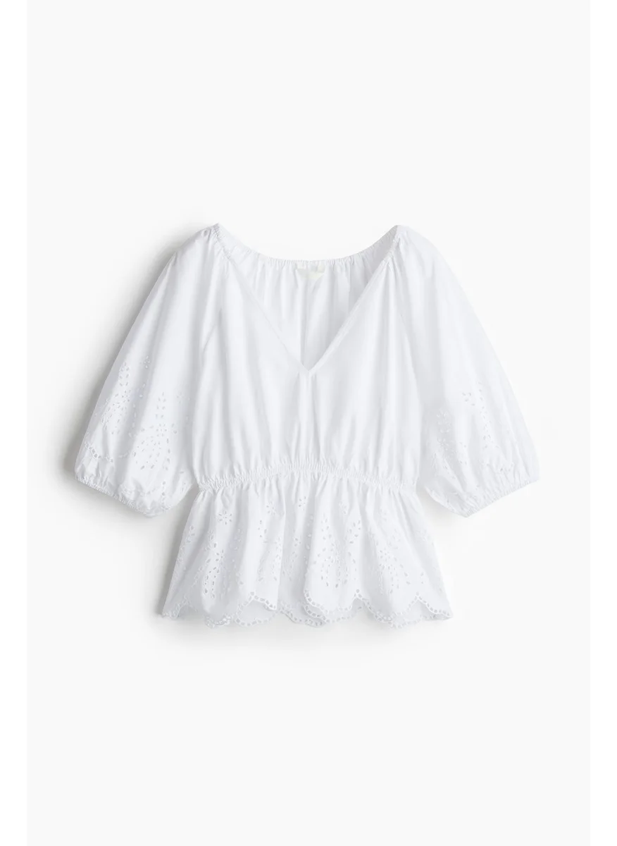 H&M Broderie Anglaise Blouse