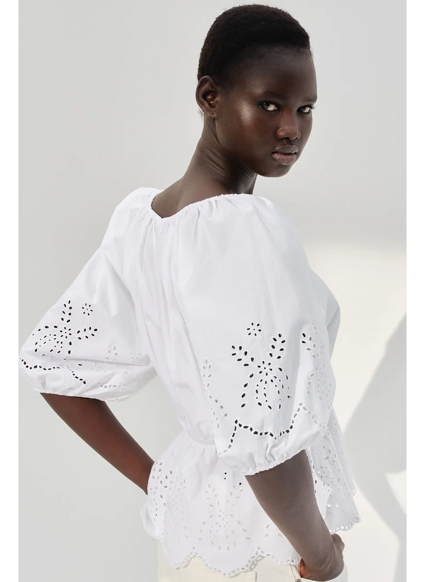 اتش اند ام Broderie Anglaise Blouse