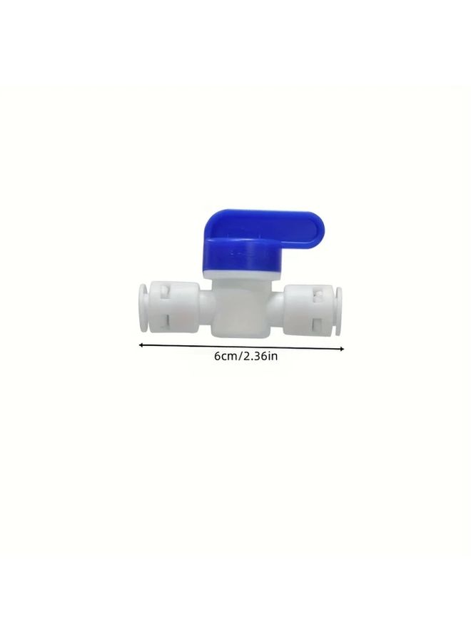 Plastic Ball Valves 4 Pack for Water Purification Universal Thread Quick Connect Inline Shut Off - Image 2
