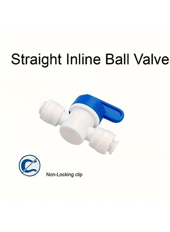 Plastic Ball Valves 4 Pack for Water Purification Universal Thread Quick Connect Inline Shut Off - Image 5