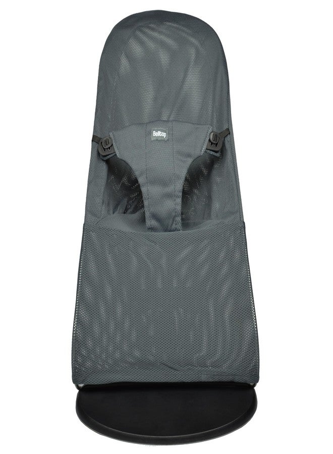 belltop Fabric seat for Bouncer Belltop Compatible with Babyjörn Bouncer (Cover, seat): Balance, Soft & Bliss. Fresh mesh Style. Cover for Baby Bouncer. Baby seat for Hammock: Ergonomic fit - Grey - Image 1