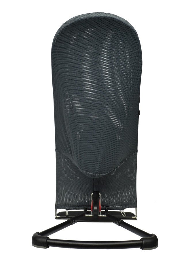 belltop Fabric seat for Bouncer Belltop Compatible with Babyjörn Bouncer (Cover, seat): Balance, Soft & Bliss. Fresh mesh Style. Cover for Baby Bouncer. Baby seat for Hammock: Ergonomic fit - Grey - Image 5