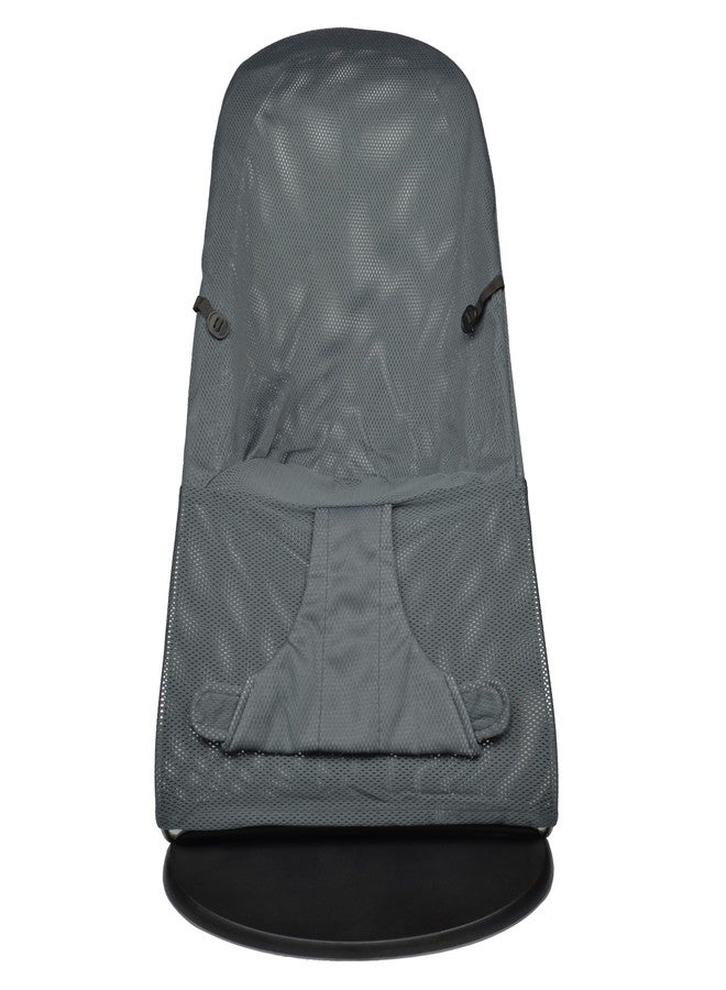 belltop Fabric seat for Bouncer Belltop Compatible with Babyjörn Bouncer (Cover, seat): Balance, Soft & Bliss. Fresh mesh Style. Cover for Baby Bouncer. Baby seat for Hammock: Ergonomic fit - Grey - Image 2