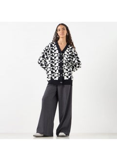 SP Characters All-Over Mickey Mouse Detail Cardigan with Long Sleeves  - Image 2