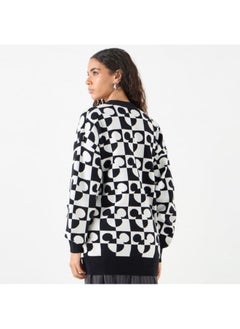 SP Characters All-Over Mickey Mouse Detail Cardigan with Long Sleeves  - Image 3