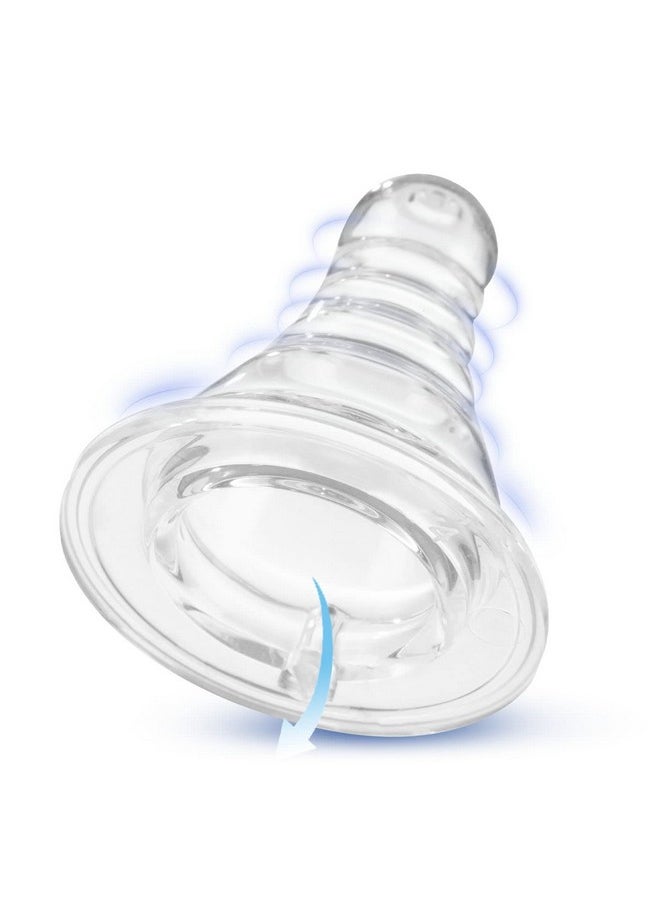 Feed Easy Anti-Colic Teat For Babies 0+ Months | V-Shaped Anti-Colic System To Prevent Colic, Gas & Discomfort | Slow Flow, High Quality Soft Silicon, Spiral Design Reduces Air Bubbles