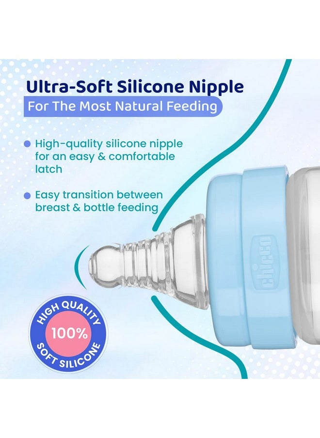 Feed Easy Anti-Colic Teat For Babies 0+ Months | V-Shaped Anti-Colic System To Prevent Colic, Gas & Discomfort | Slow Flow, High Quality Soft Silicon, Spiral Design Reduces Air Bubbles