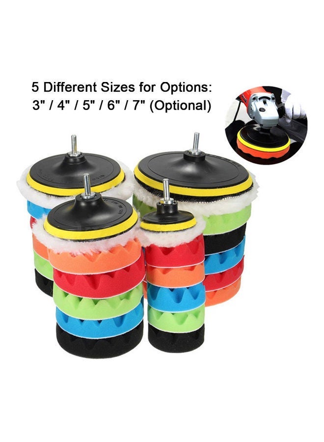 NIBEMINENT 8 Pieces Car Polishing Pads Multicolor 20x18x18cm - Image 3