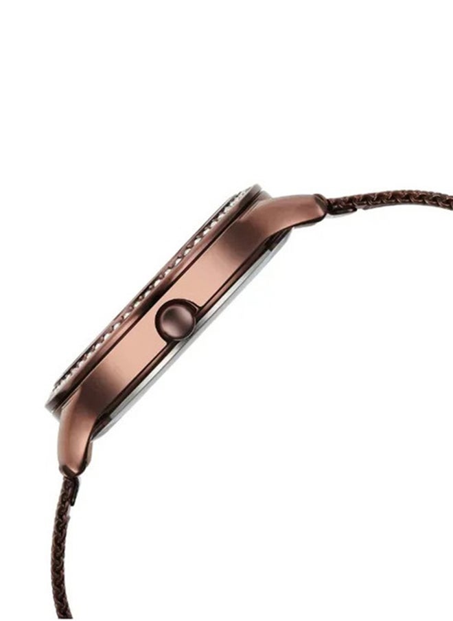 TITAN Titan Purple Glam It Up Brown Dial Quartz Analog with Date Watch for Women with Brown Colour Stainless Steel Strap  - Image 4